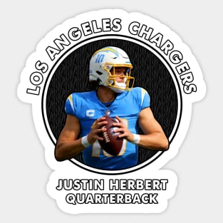 JUSTIN HERBERT - QB - LOS ANGELES CHARGERS Sticker